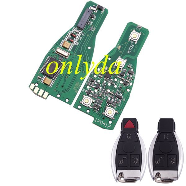 For Benz NEC remote key with 315mhz or 434mhz 3,3+1 button , you please choose the key shell