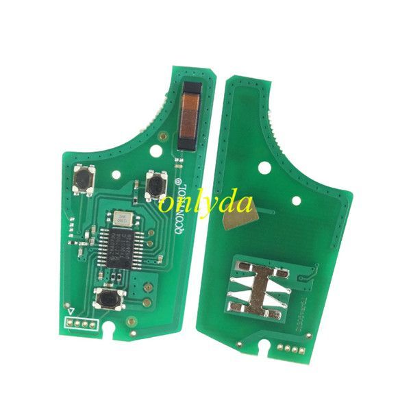 For OPEL Vectra C 2 button remote 434mhz PCF7946 chip HU100 blade for