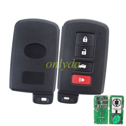 For Toyota 3+1 button remote key HYQ14FBB 0010 314mhz-312mhz
