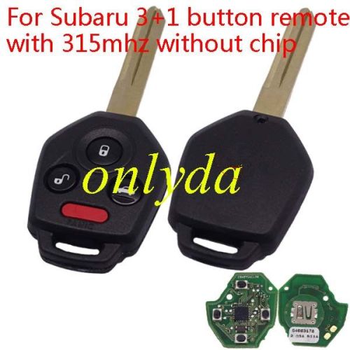 For OEM Subaru 3+1 button remote with 315mhz