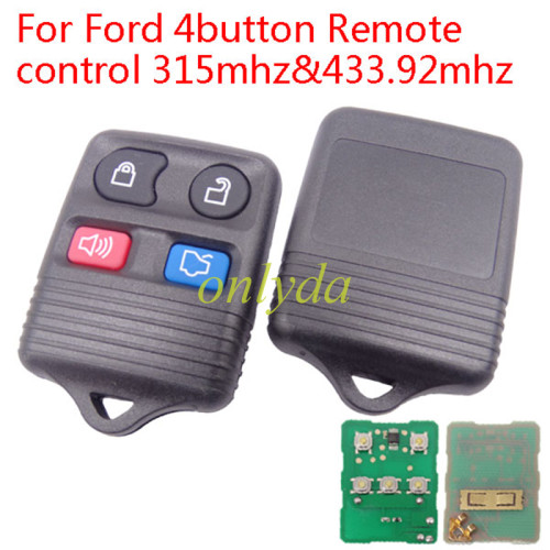 For Ford 4button Remote control (Black） with 315mhz