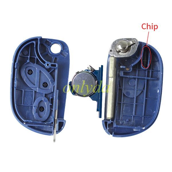 For Maserati 3 button remote key with 434mhz with ID48 chip