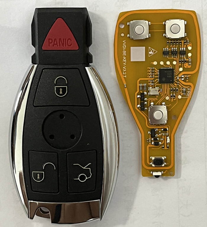 For Xhorse VVDI 3/3+1 button for benz remote Key Yellow Color No Bonus Points