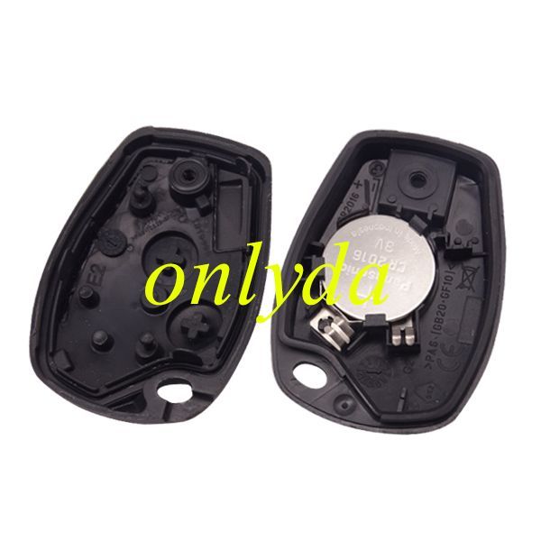 For OEM Renault 2 button remote key with 434mhz 7961M/7939 chip no blade