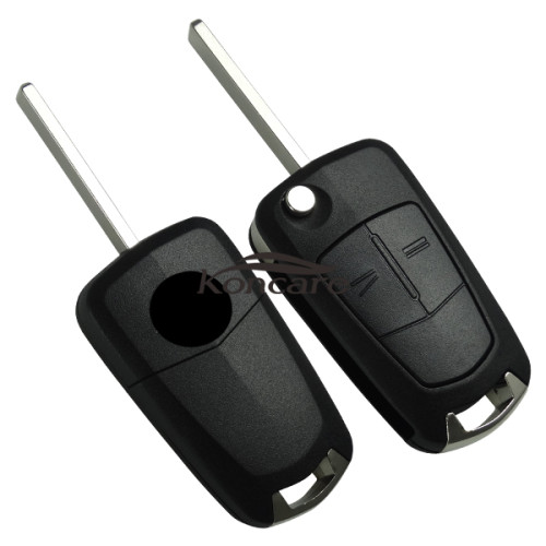 Opel 2 button remote key blank with HU100 blade