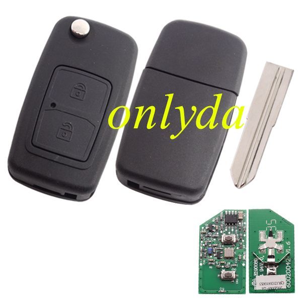 For Chery 2 button remote key with 434mhz