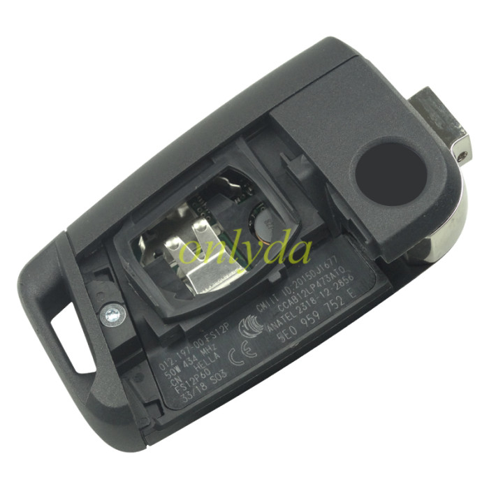 For OEM VW 3 button remote key with 434mhz 5E0959752E