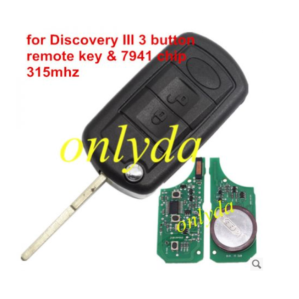 For Discovery III 3B remote key with 7941 chip 315mhz/433mhz