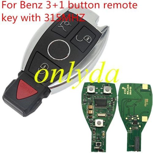 For Benz 3+1 button remote key with 315MHZ/433MHZ