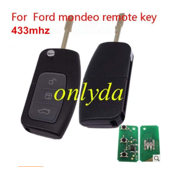 For Ford mondeo remote key with 4D60 chip 315mhz and 434mhz