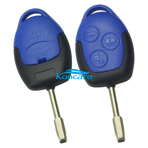 Ford 3 button remote key shell with blade (no battery clamp)