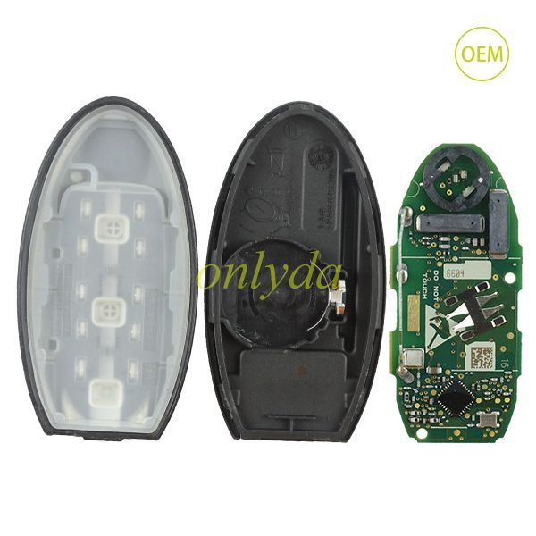 For OEM nissan 2 button remote key with 315mhz (HITAG AES)4A chip no blade(PCB A2C96096804)