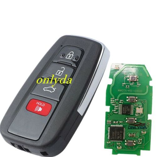 For Toyota 3+1 button remote key with blade HYQ14FBE 0410# AVALON 314mhz-312mhz