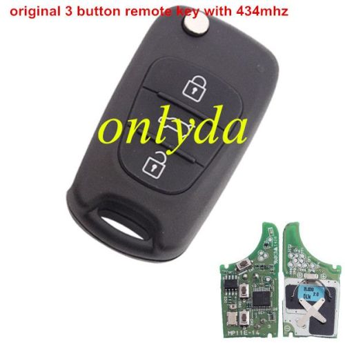 For OEM 3 button remote key with 434mhz OEM PCB and after market key shell