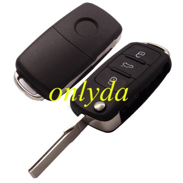 For VW MQB 3B flip remote key with AES48 chip-315mhz/434mhz ASK model