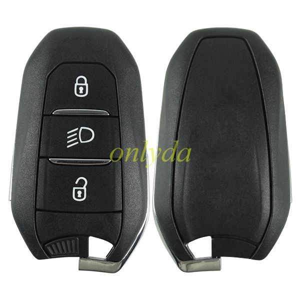 For OEM Peugeot 3 button remote key with light button with 434MHZ with 4A chip