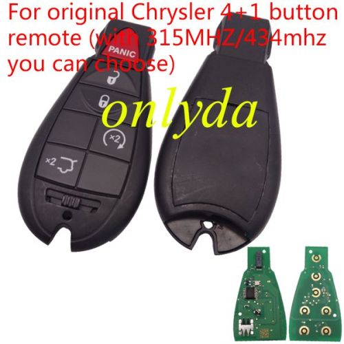 For OEM Chrysler 4+1 button remote with 434mhz