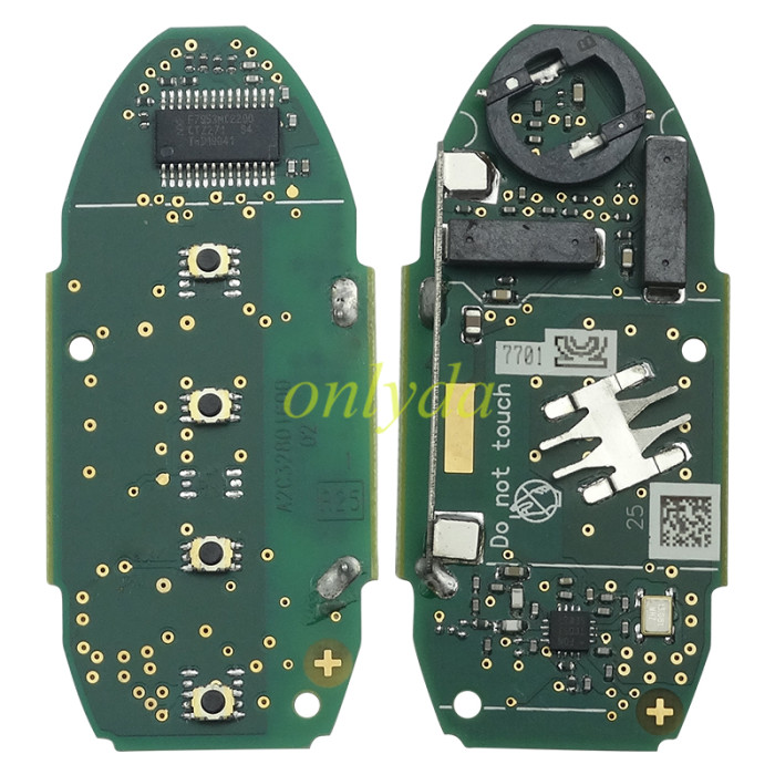 For Nissan 3+1 button remote key with 4A AES chip with 434mhz IC:7812D-S180106 FCCID:KR5S180144106 RLVC OS111-0819