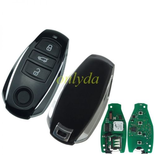 For VW keyless Touareg 3 button remote key with 434MHZ