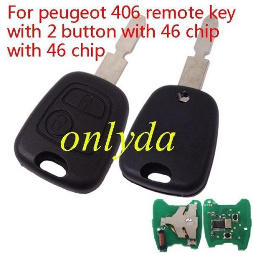 For peugeot 2B remote 406 NE78 blade with PCF7961 chip 46 chip