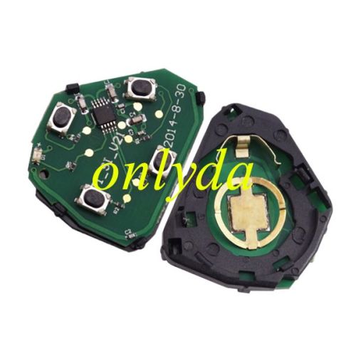 For Toyota 3+1 button remote key with FCCID HYQ12BDC--314.4Mhz