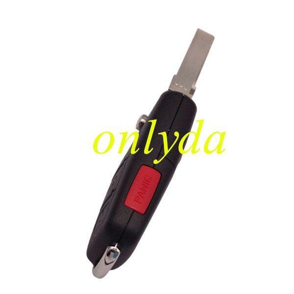 For Audi A3 3+1 button remote key with 434mhz use in model 4E0837220