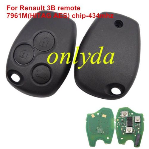 For Renault 3B remote 7961M(HITAG AES) chip-434mhz