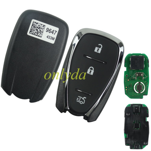 For OEM Chevrole 3 button remote key with 434MHZ with 46 chip FCC ID:HYQ4EA Model:4EA IC:1551A-4EA