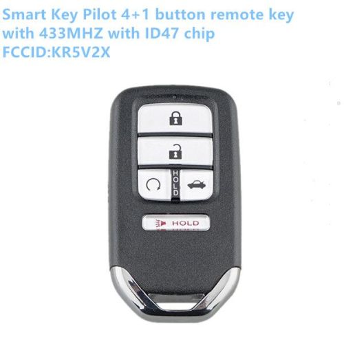 Civic 5 button Smart Remote Key 433MHz ID47 FCCID: KR5V2X