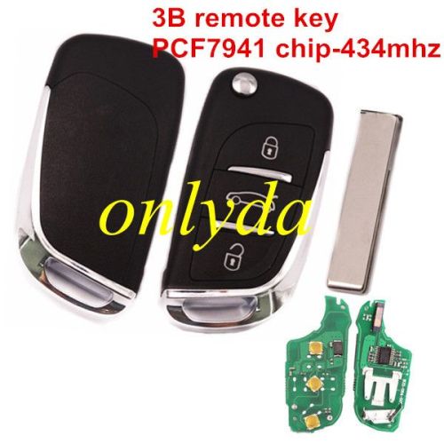 For Citroen C4 3B remote 434mhz FSK model with PCF7941 chip HELLA 434MHZ 5FA010 354-10 9805939580 00 CMIIT ID:20DJ0339