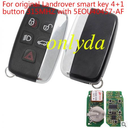 For OEM Landrover smart key 4+1 button 434MHZ with 5EOU40457-AF