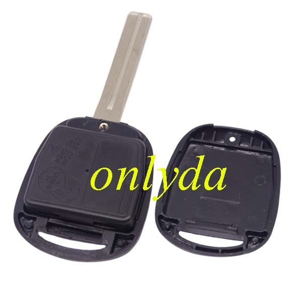 For Lexus 3 button remote key with 4D67 chip with 315mhz/433mhz use for Lexus land cruiser prado (short blade)