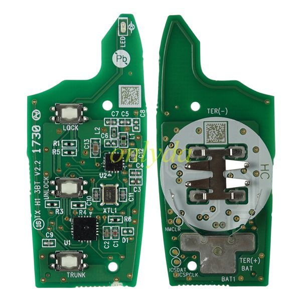 For OEM Hyundai 3 button remote key with 434mhz