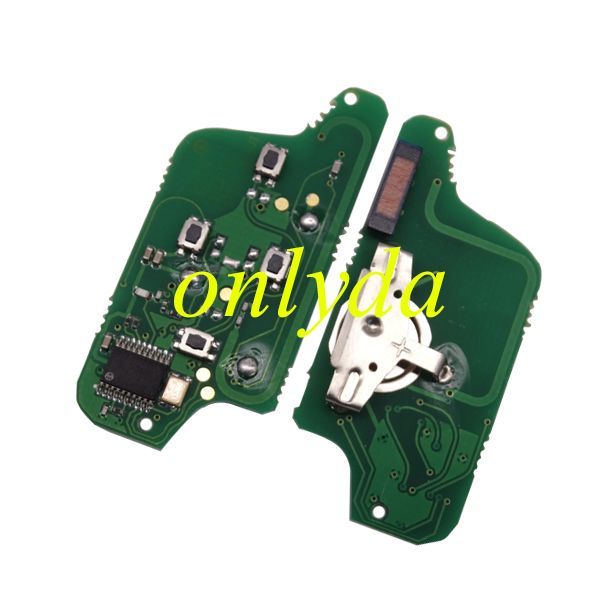 For 4B Flip Remote 433mhz (battery on PCB) with ASK model PCF7941 46 chip with VA2 / HU83 blade