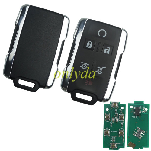 For Chevrolet black 5+1 button remote key with 315mhz FCCID:M3N323337100