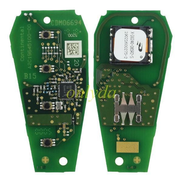 For Geely 4 button remote key with 434mhz with NXPA1M15