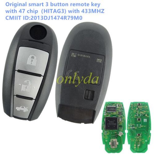 For OEM 3 button Smart Card with 47 Chip (HITAG3)with 433mhz CMIIT ID:2013DJ1474 R79M0