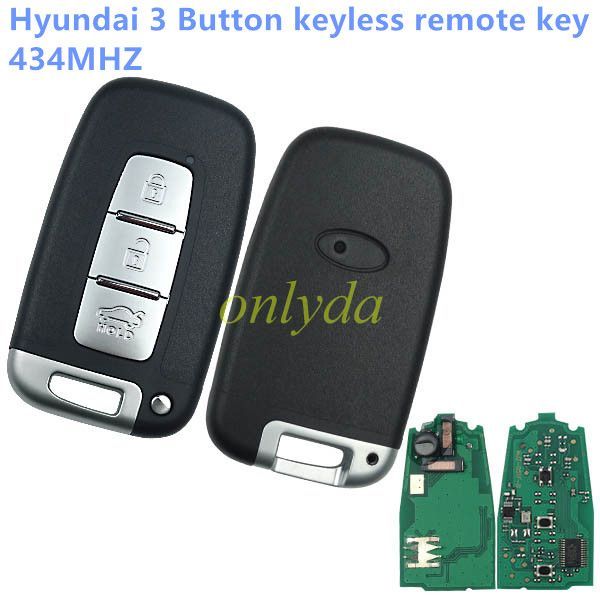 hyun 3 Button keyless remote key 434MHZ-No blade