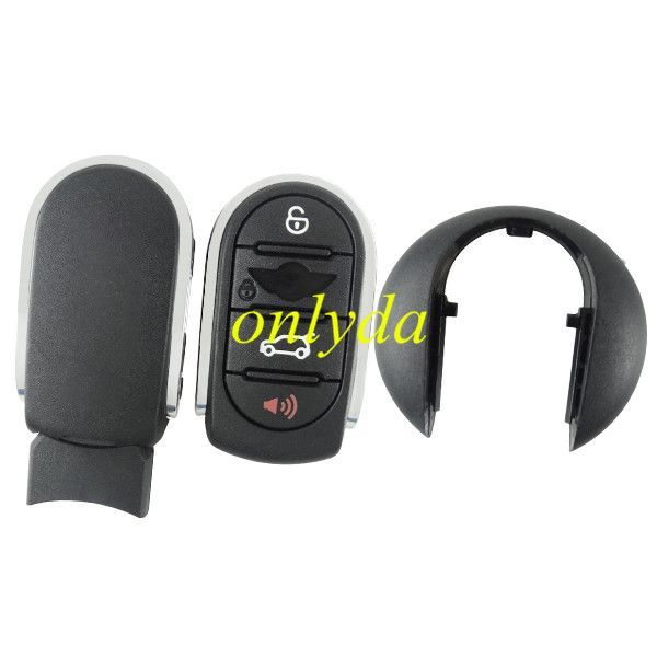 For BMW mini cooper 4 button keyless Mini remote key with 434mhz with PCF7953P Chip aftermarket PCB and genuine cover