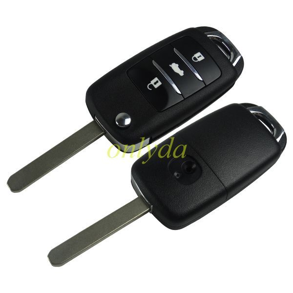 For Changan Yuexiang 3 button V7 folding remote key with 433mhz,pcb is ak01