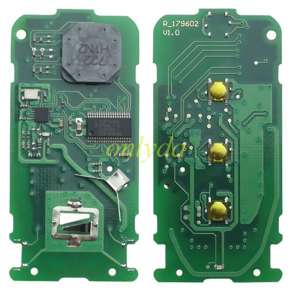 For Mitsubishi 3 button keyless smart remote key 433.92MHz FSK