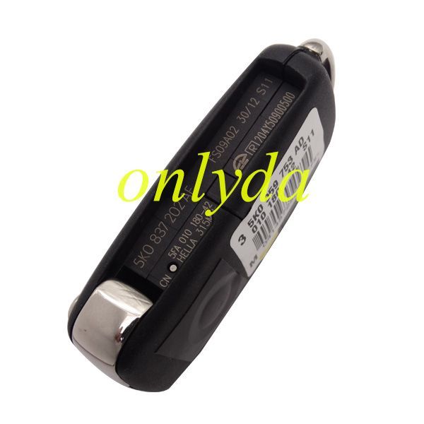 For VW 3 button remote key with 315 mhz Model Number is 5KO 959 753AD /5KO-837 -202AF VW ID48 can bus
