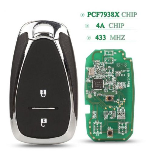 For OEM Chevrolet 2 button remote key with 433MHZ with PCF7938X chip/4A chip