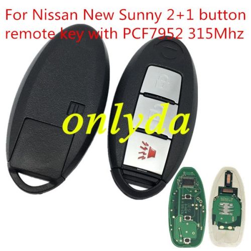 For Nissan March 2+1B remote 315mhz -PCF7952 chip