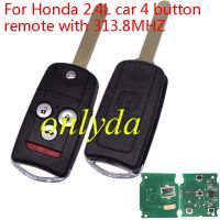 Honda 2.4L car 4 button remote with 313.8MHZ