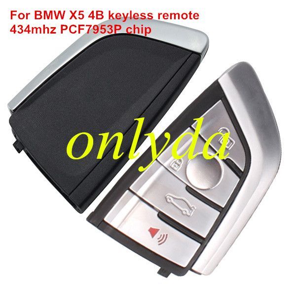For BMW X5 4 button keyless remote key With 434mhz with PCF7953P chip