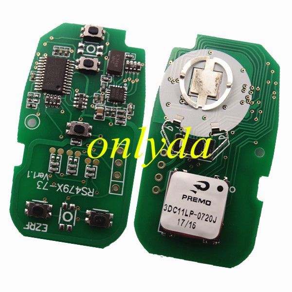 For Keyless Smart 4+1B remote key with PCF7952E chip- 314.9mhz ASK model
