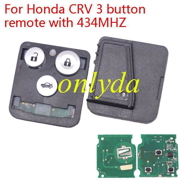 Honda CRV 3 button remote with 434MHZ