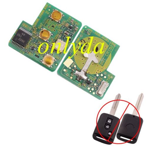 For OEM Nissan 2+1 button remote key with 315mhz PCB only