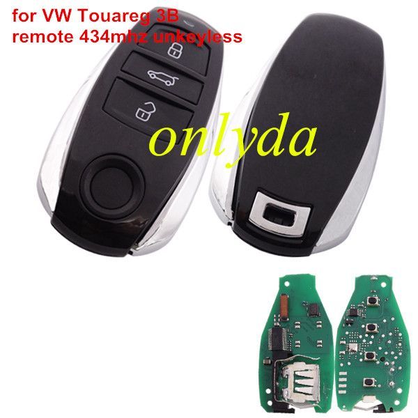 For VW Touareg 3 button remote key with 434MHZ